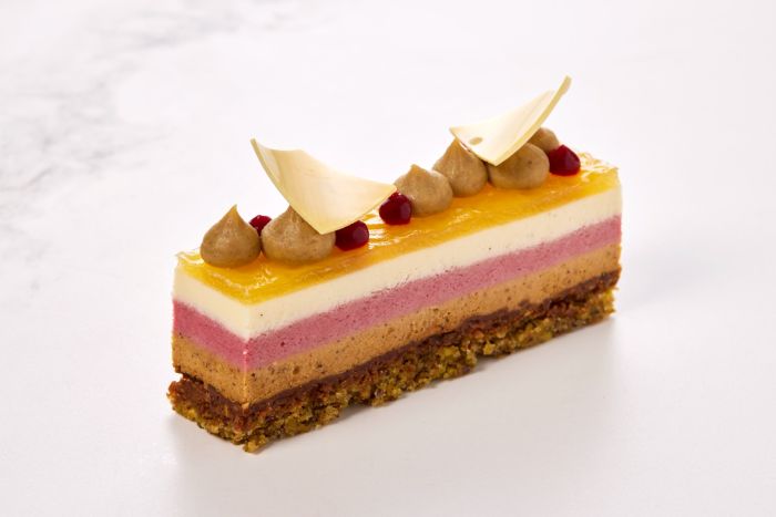 Pistacie/hindbær kage 2,5x10cm (EU organic)