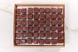 Chokolade/valnødde kage 3x3cm (EU organic)