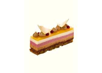 Pistacie/hindbær kage 2,5x10cm (EU organic)