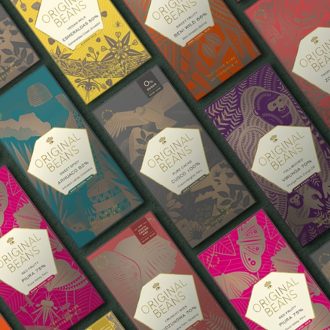 Chokolade til flødeboller Vi anvender Original beans som chokoladen til vores flødeboller